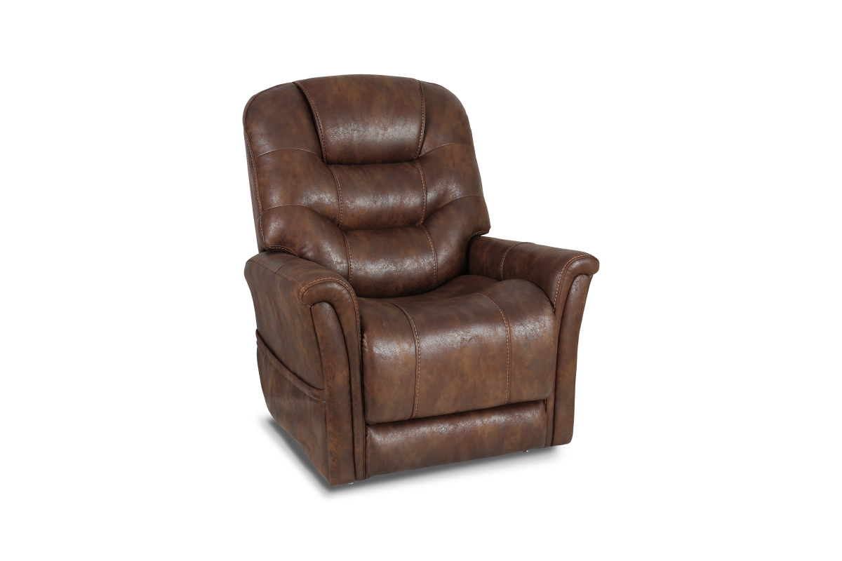 Single Motor Lift Recliner with USB Hand Wand, Walnut