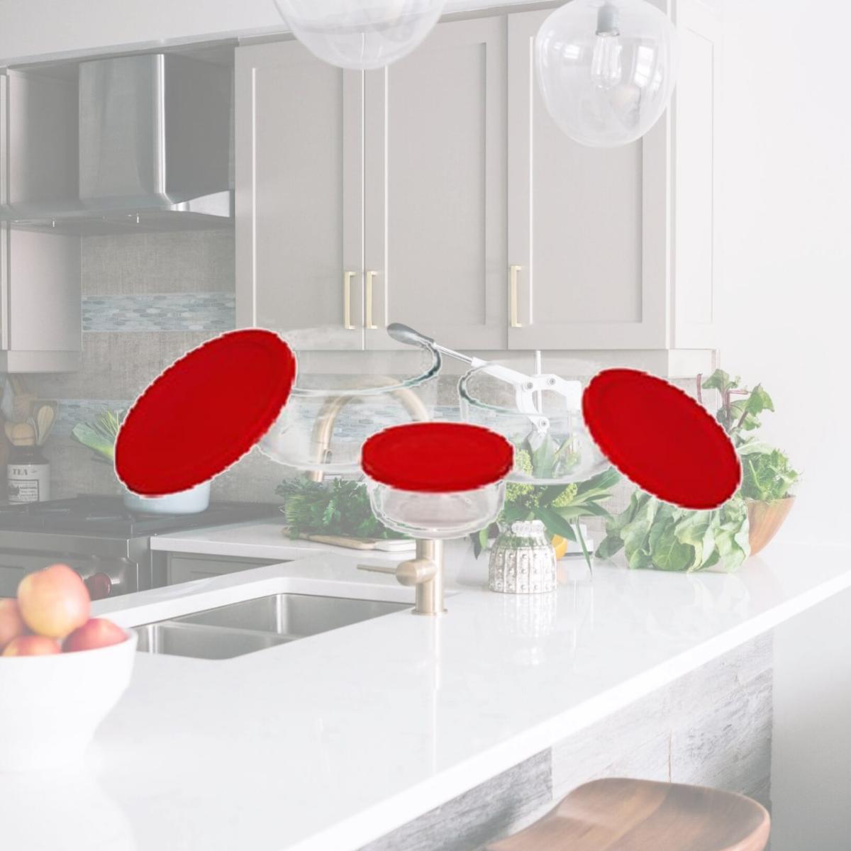 Picture of Pyrex 1075458 6pc Storage Set with Red Covers pack of 2