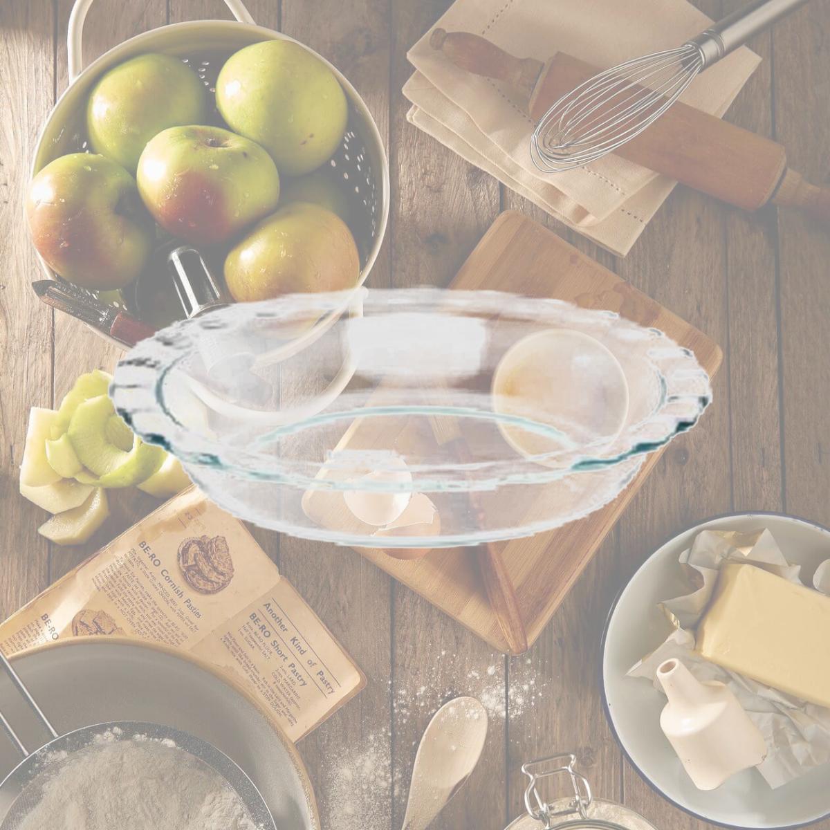 Picture of Pyrex 1085800 Easy Grab 9.5 in. Fluted Pie Dish