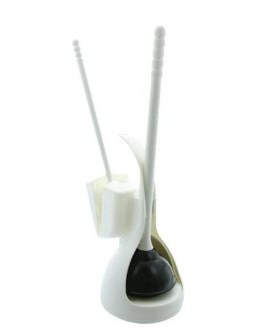 655470 Toilet Plunger & Brush With Caddy T03