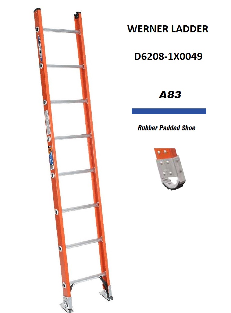 D6208-1x0049 D6208-1 Specialty Ladder With A83-5 Rubber Padded Shoe