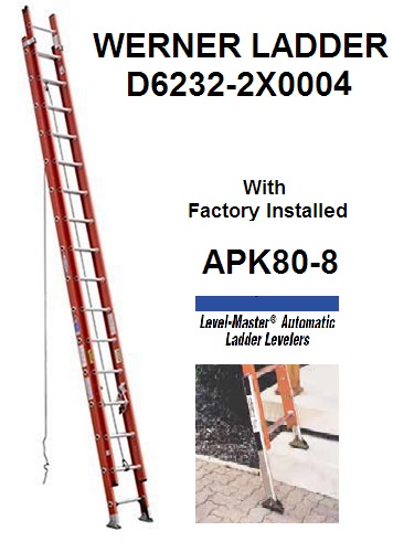 D6232-2x0004 D6232-2 Specialty Ladder With Apk80-8 Automatic Ladder Levelers