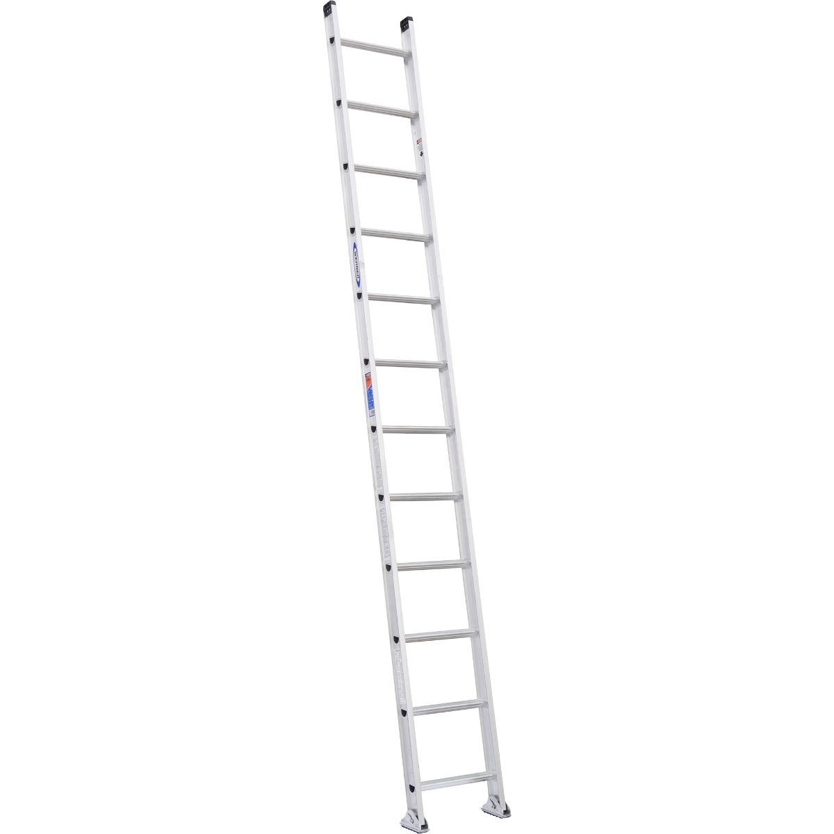 D1512-1 12 Ft. Type Ia Aluminum D-rung Straight Ladder