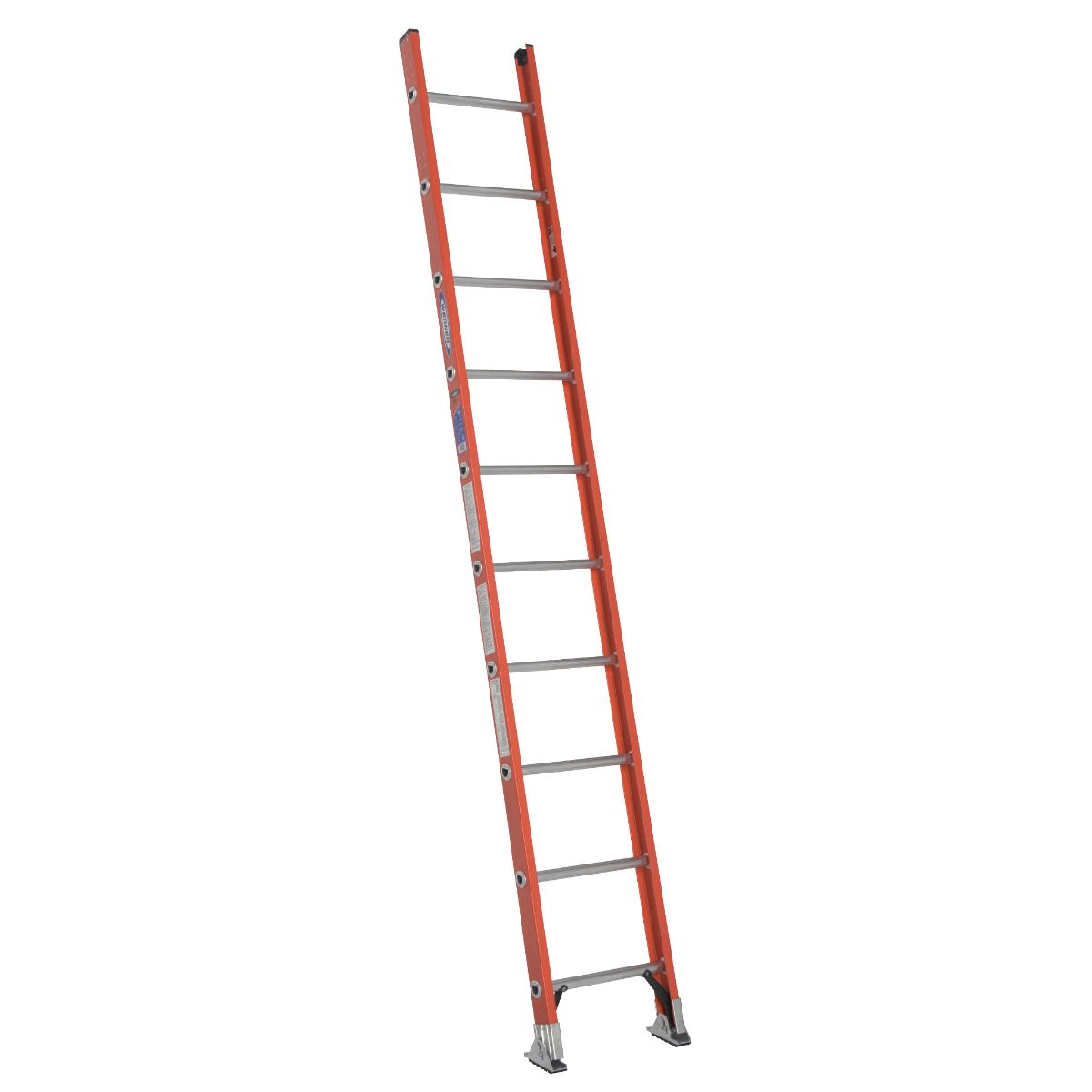 D6210-1 10 Ft. Type Ia Fiberglass D-rung Straight Ladder