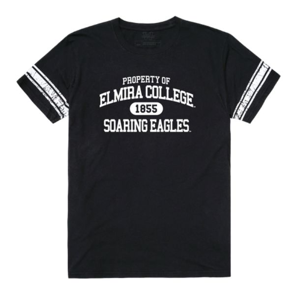 UPC 795089488602 product image for Elmira College Soaring Eagles Property Football T-Shirt, Black - Medium | upcitemdb.com