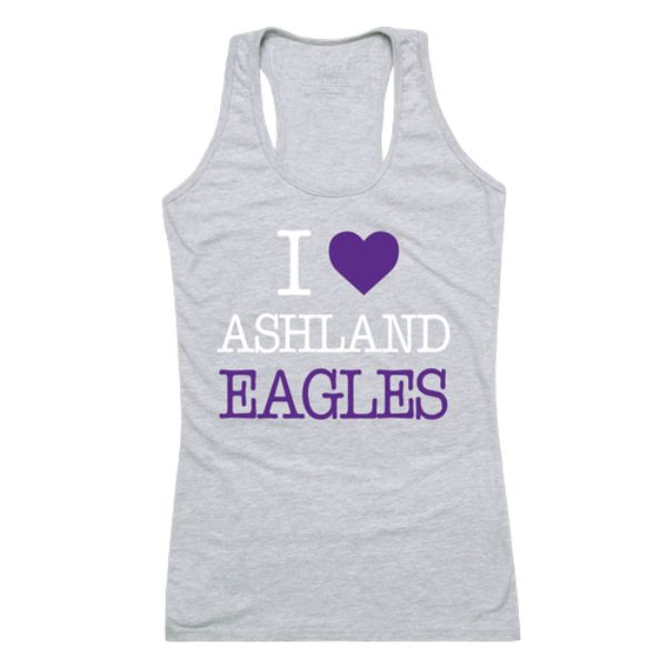 UPC 795089530066 product image for Ashland University Eagles Women I Love Tank Top, Heather Grey - Small | upcitemdb.com