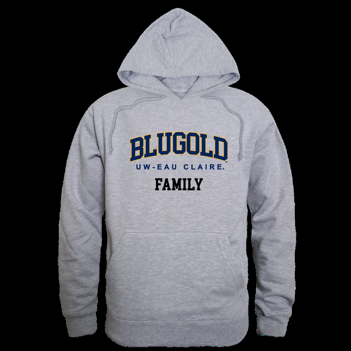 UPC 754130425652 product image for University of Wisconsin-Eau Claire Blugolds Family Hoodie, Heather Grey - Me | upcitemdb.com