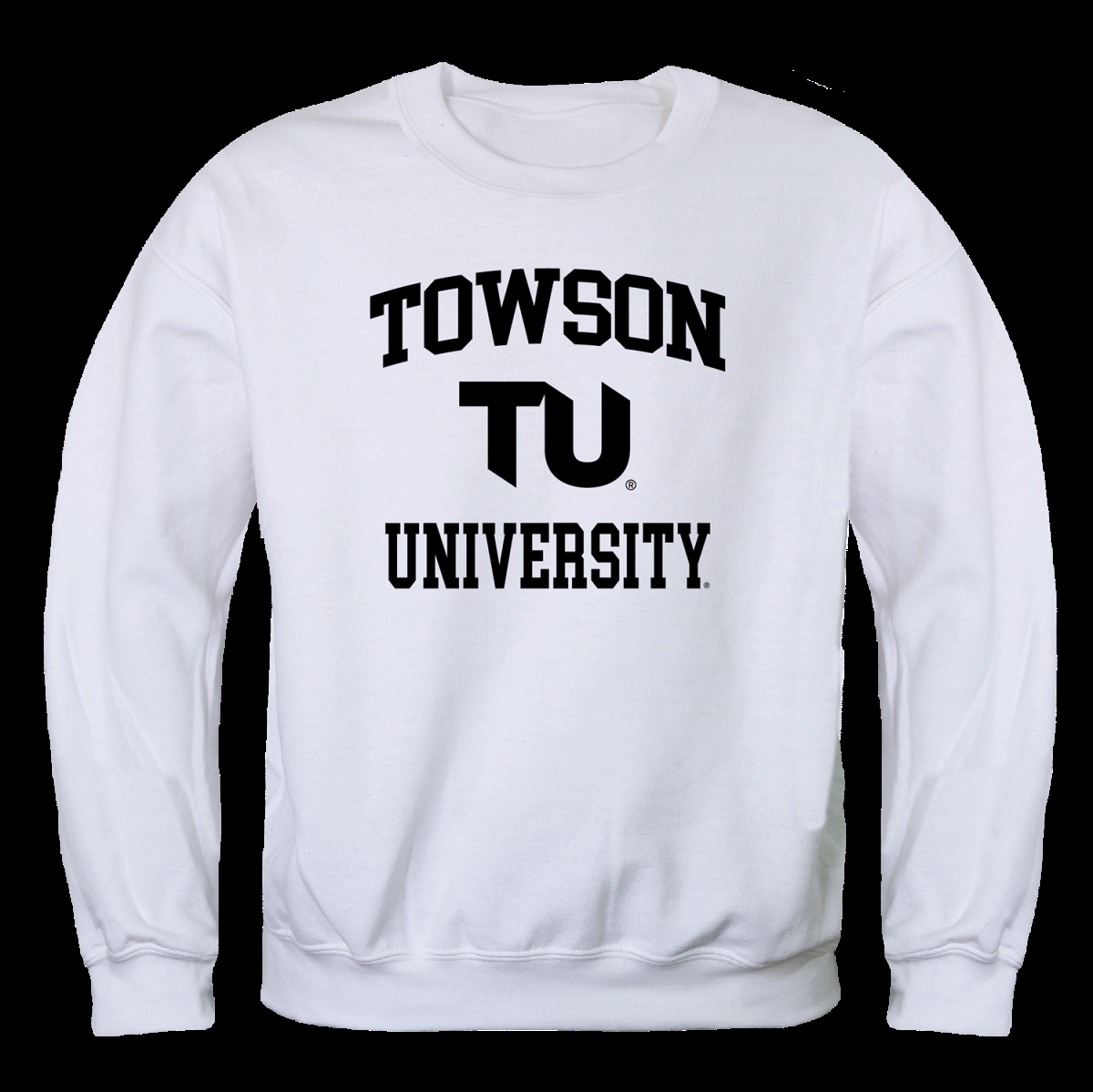 UPC 754130540904 product image for Towson University Tigers Seal Crewneck Sweatshirt, White - Medium | upcitemdb.com