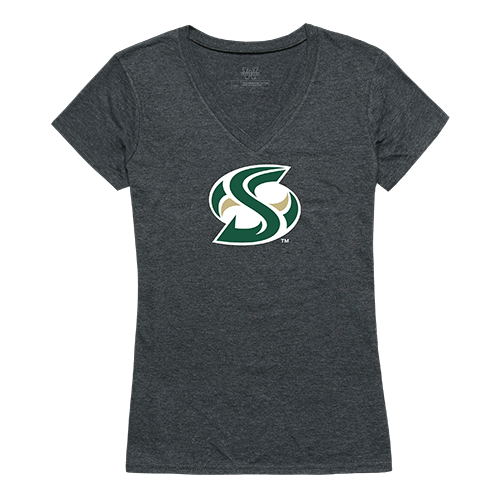 UPC 192939195510 product image for 521-231-E9C-03 Womens Sacramento State University Cinder Tee, Heather Charcoal - | upcitemdb.com