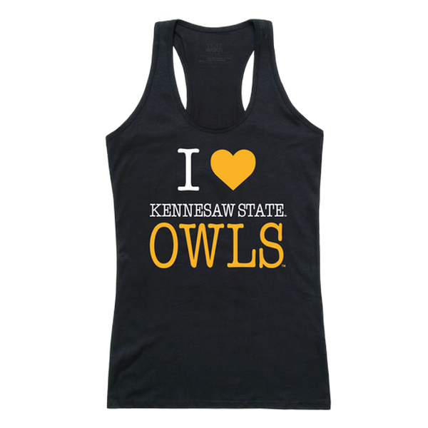 UPC 729001668513 product image for Kennesaw State University Women Love Tank Top, Black & White - Large | upcitemdb.com