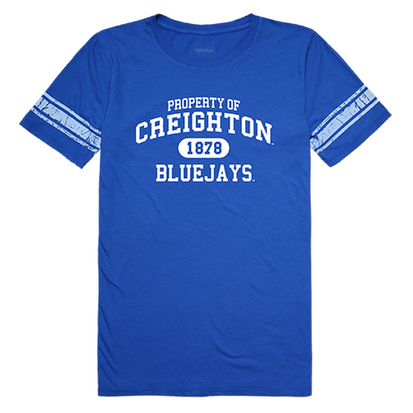 UPC 754193519602 product image for Creighton University Women Property Football Short Sleeve T-Shirt, Royal - 2 | upcitemdb.com