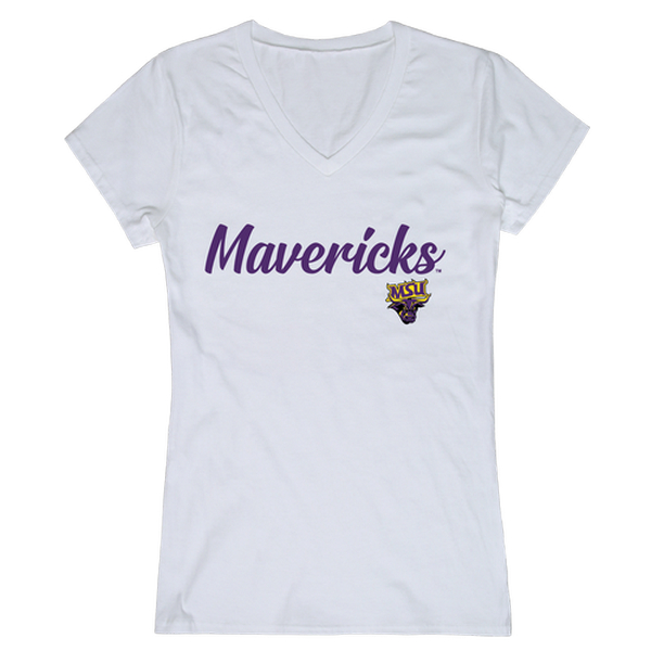 UPC 195073399783 product image for 555-132-WHT-03 Minnesota State University, Mankato Womens Script T-Shirt - White | upcitemdb.com