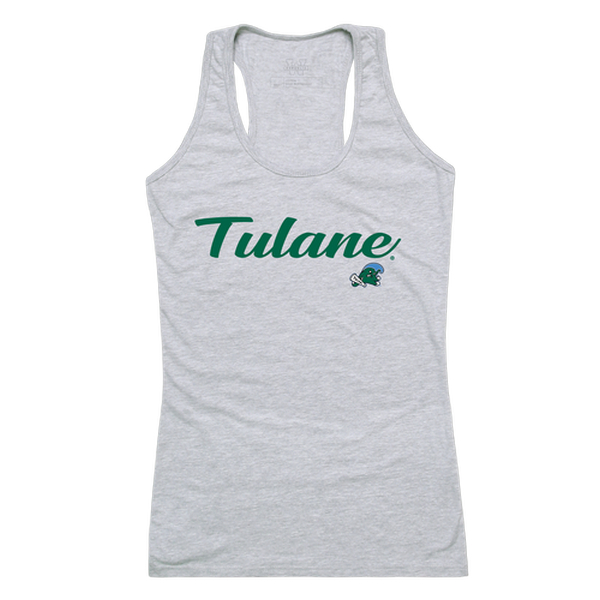 UPC 195073452600 product image for 557-198-HGY-05 Tulane University Womens Script Tank Top, Heather Gray - 2XL | upcitemdb.com
