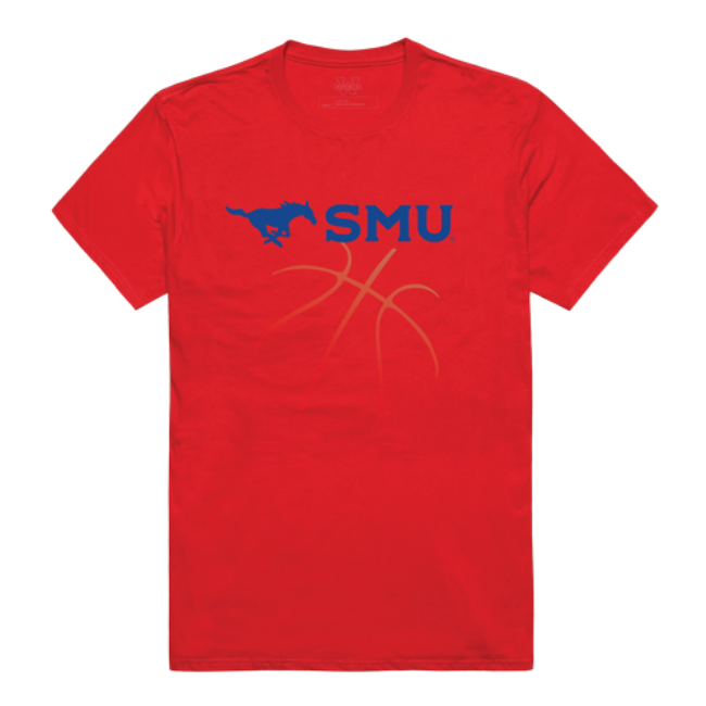UPC 783782000030 product image for Southern Methodist University Mustangs College Basketball T-Shirt, Red - Ext | upcitemdb.com