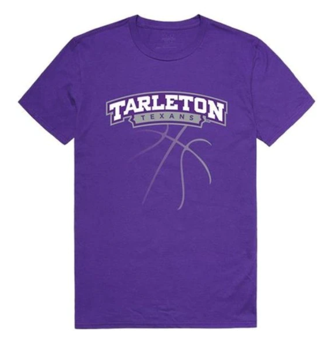UPC 783782000085 product image for Tarleton State University Texans College Basketball T-Shirt, Purple - Small | upcitemdb.com