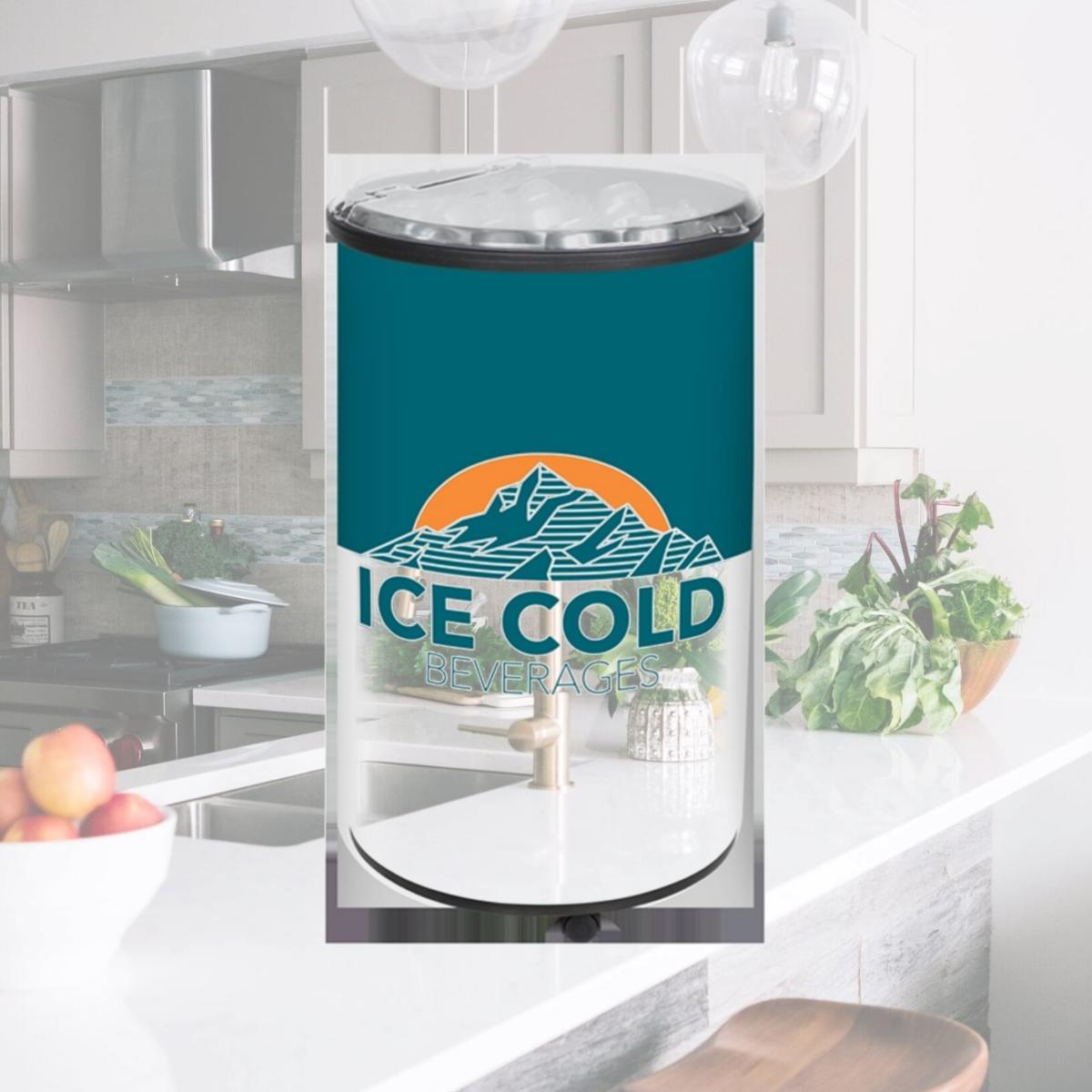 Picture of lowa Rotocast Plastics 3902937  Ice Hawk with lid Beverage Cooler - Black