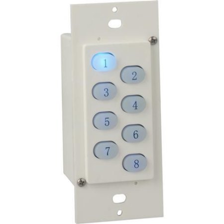 Leviton Lsa38a05-bl Hlc 8 - Button House Controller, Blue