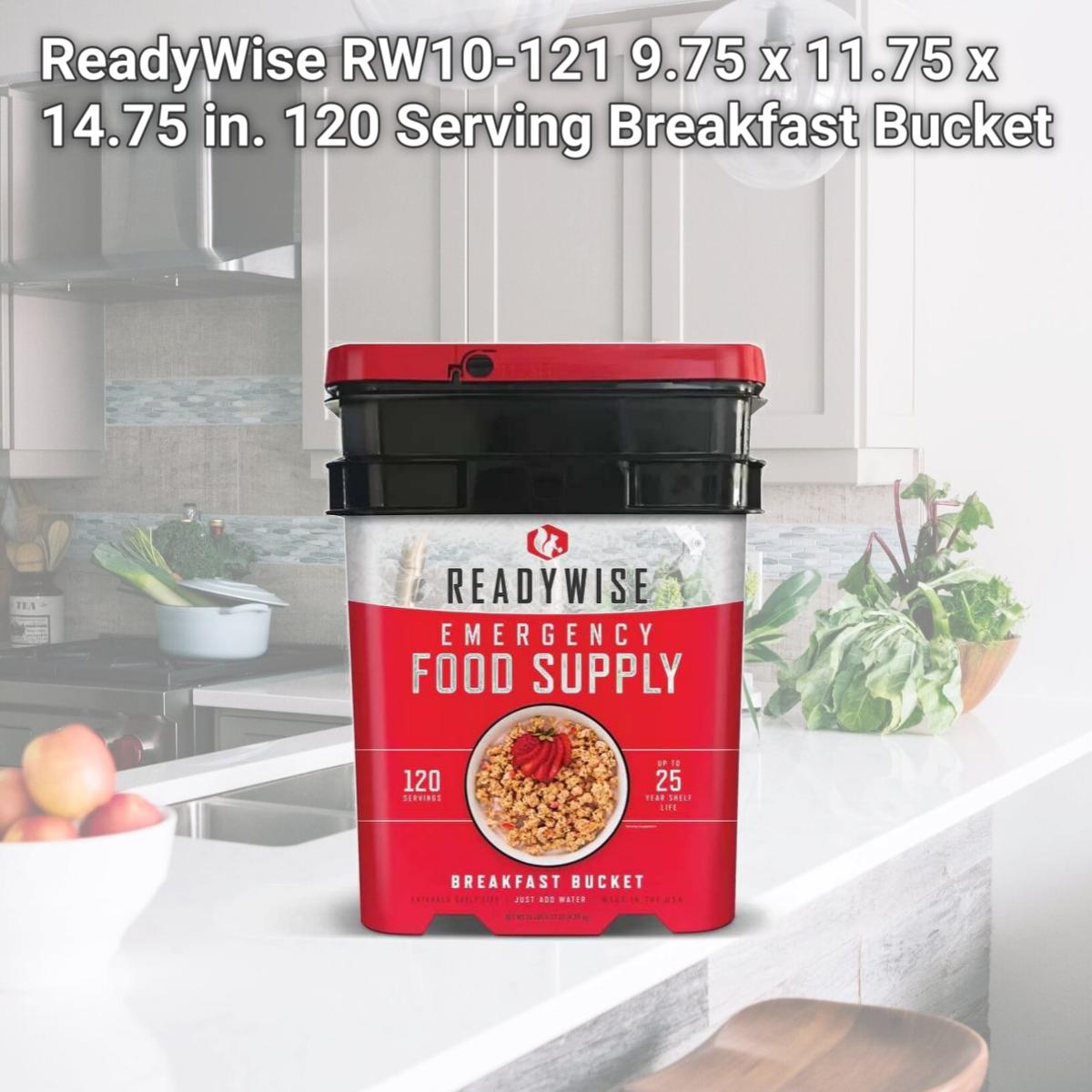 Picture of ReadyWise RW10-121 9.75 x 11.75 x 14.75 in. 120 Serving Breakfast Bucket