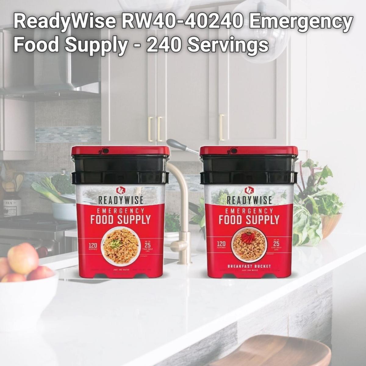 Picture of ReadyWise RW40-40240 Emergency Food Supply - 240 Servings