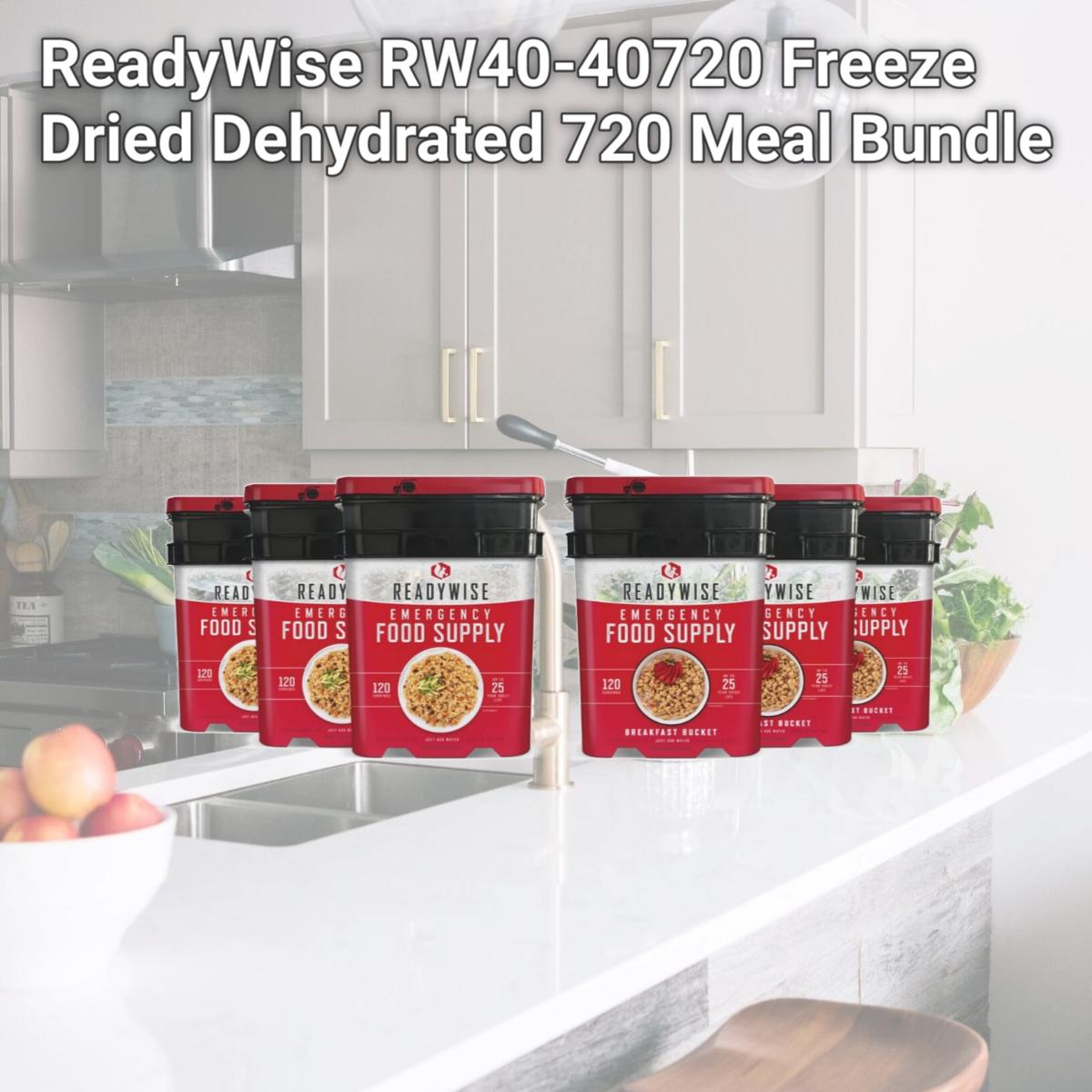 Picture of ReadyWise RW40-40720 Freeze Dried Dehydrated 720 Meal Bundle