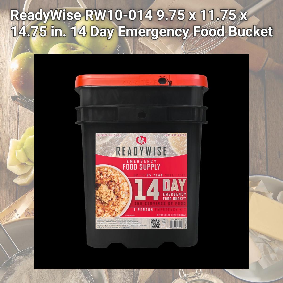 Picture of ReadyWise RW10-014 9.75 x 11.75 x 14.75 in. 14 Day Emergency Food Bucket