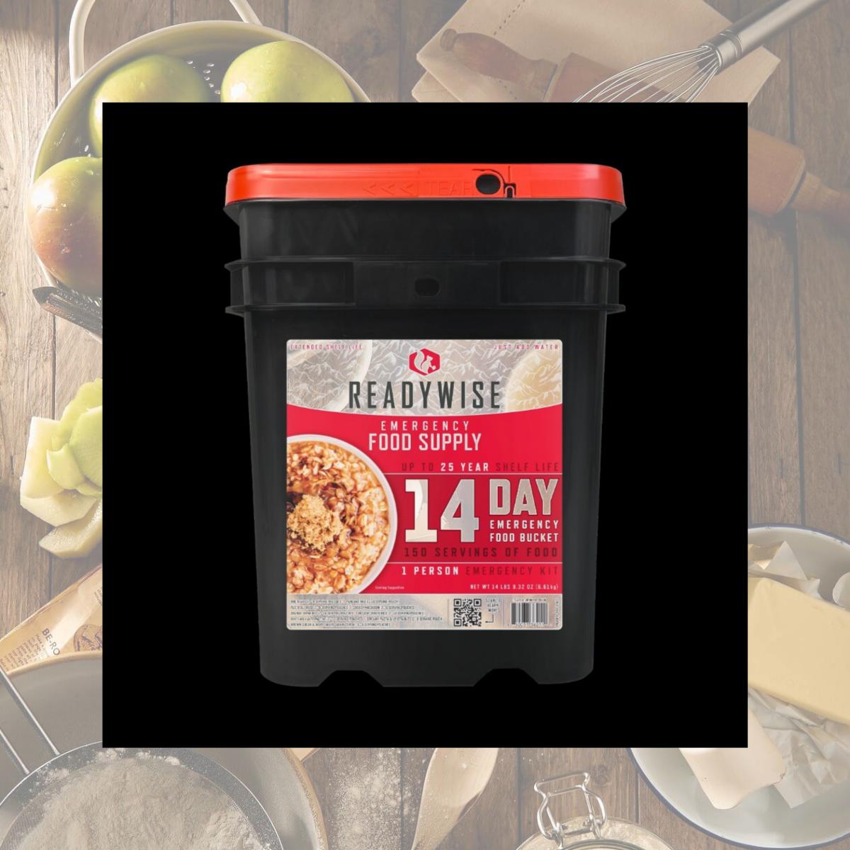 Picture of ReadyWise RW10-014 9.75 x 11.75 x 14.75 in. 14 Day Emergency Food Bucket