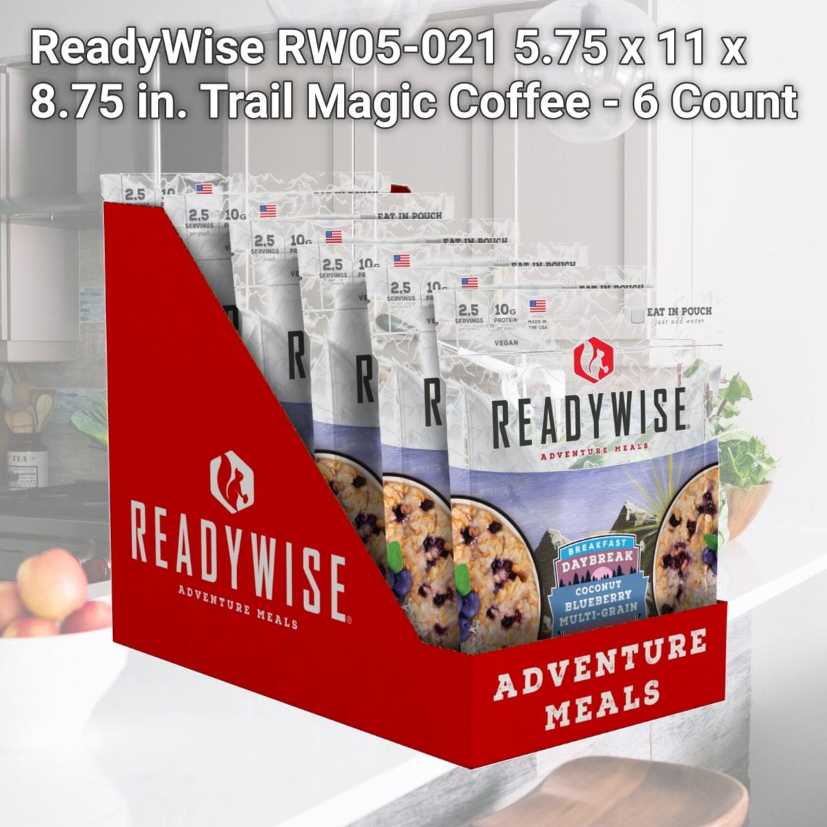 Picture of ReadyWise RW05-021 5.75 x 11 x 8.75 in. Trail Magic Coffee - 6 Count