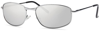 Mn2017-112 Silver Crossbar Style Sunglasses, Silver