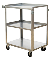 Wesco Industrial 260290 Cart, Stainless Steel Shelf 27-1 By 2 In. X 16-1 By 4 In.