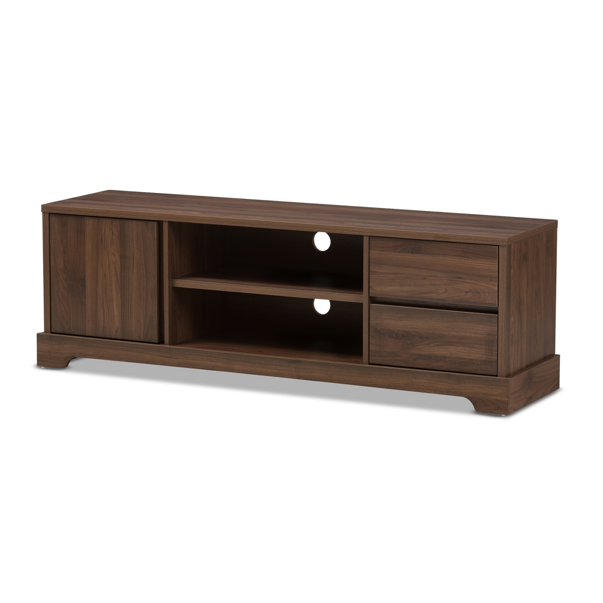 Et 4915-00-brown-tv Burnwood Modern & Contemporary Walnut Brown Finished Wood Tv Stand