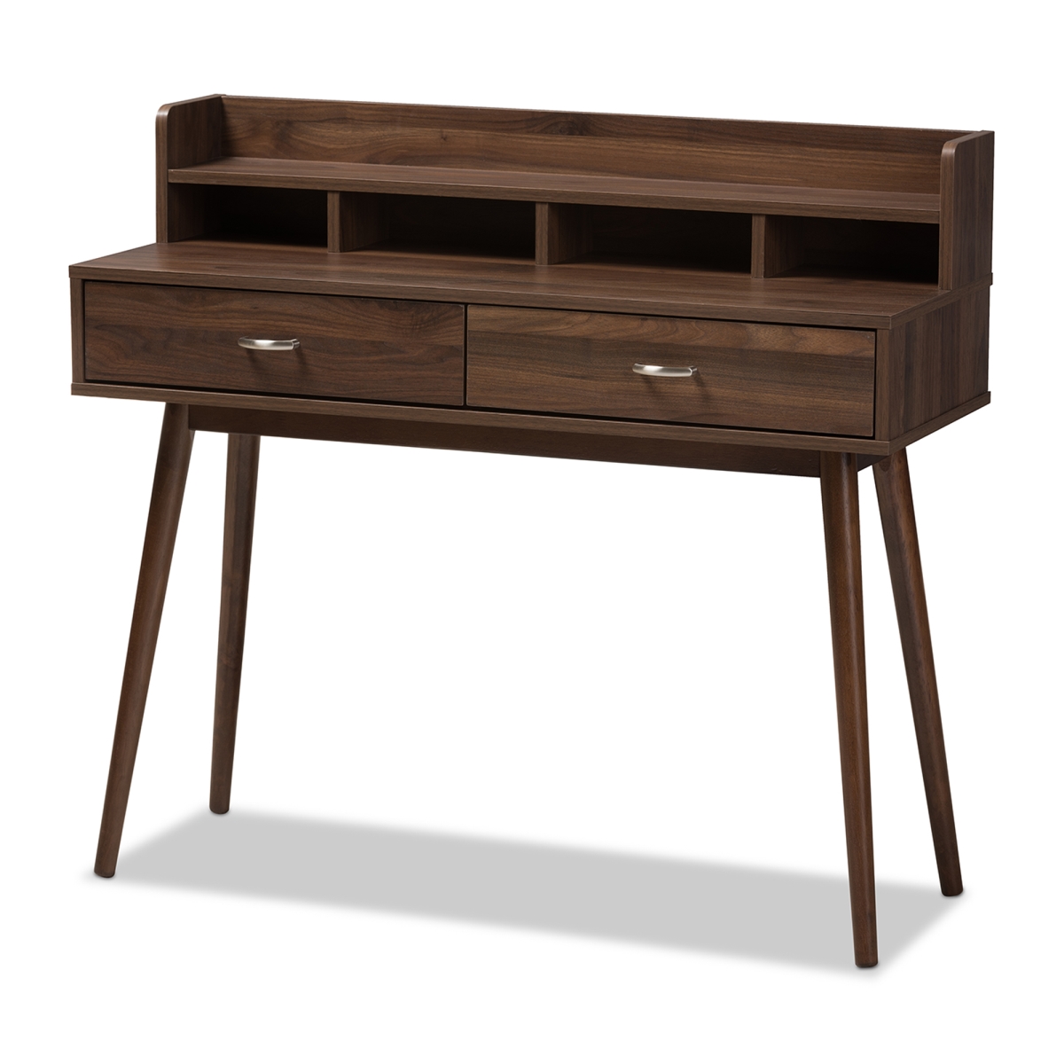 Sp 3210-00-brown Disa Mid - Century Modern Walnut Brown Finished 2 - Drawer Desk