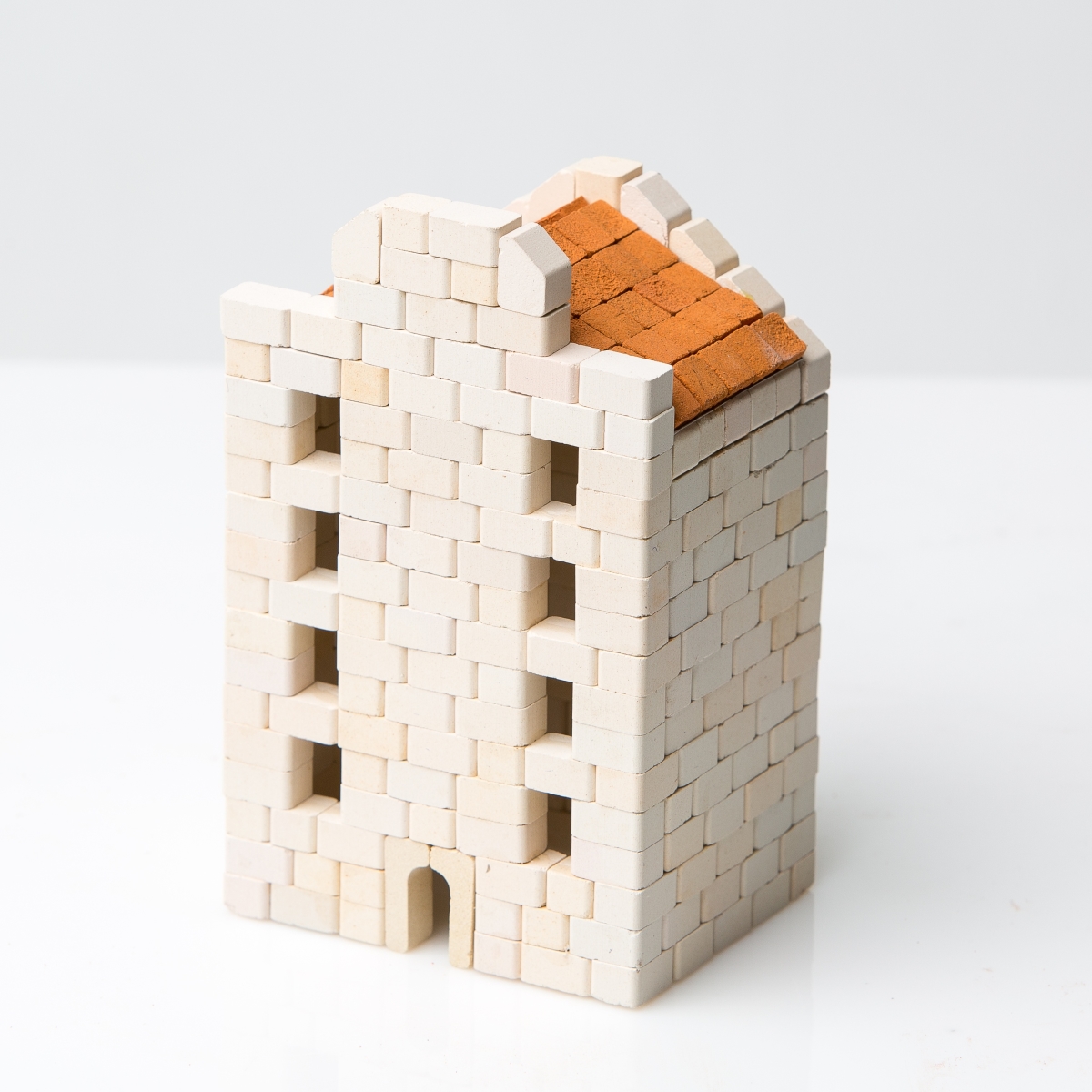 07109 Mini Bricks Construction Set Hotel Glue Included White - Piece Of 400