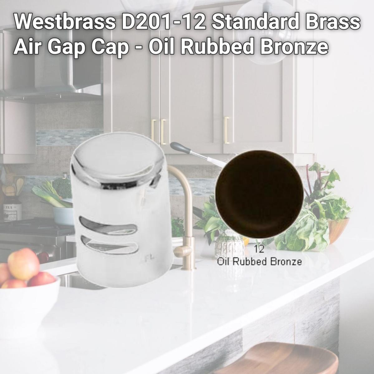 Picture of Westbrass D201-12 Standard Brass Air Gap Cap - Oil Rubbed Bronze