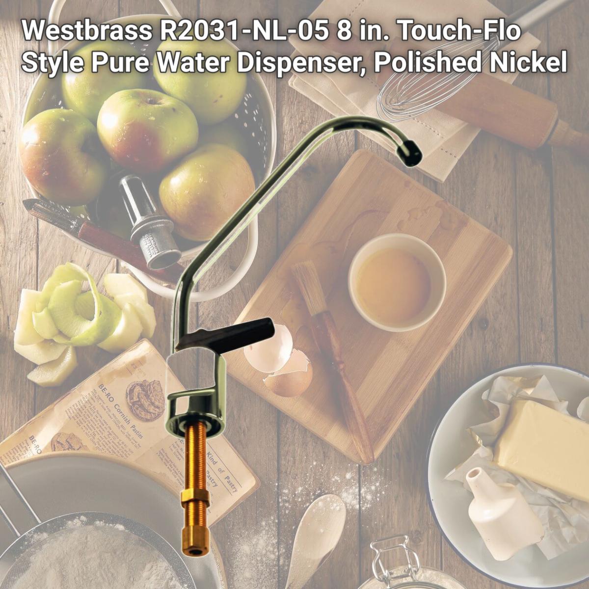Picture of Westbrass R2031-NL-05 8 in. Touch-Flo Style Pure Water Dispenser, Polished Nickel