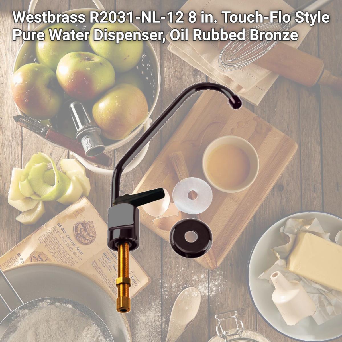 Picture of Westbrass R2031-NL-12 8 in. Touch-Flo Style Pure Water Dispenser, Oil Rubbed Bronze