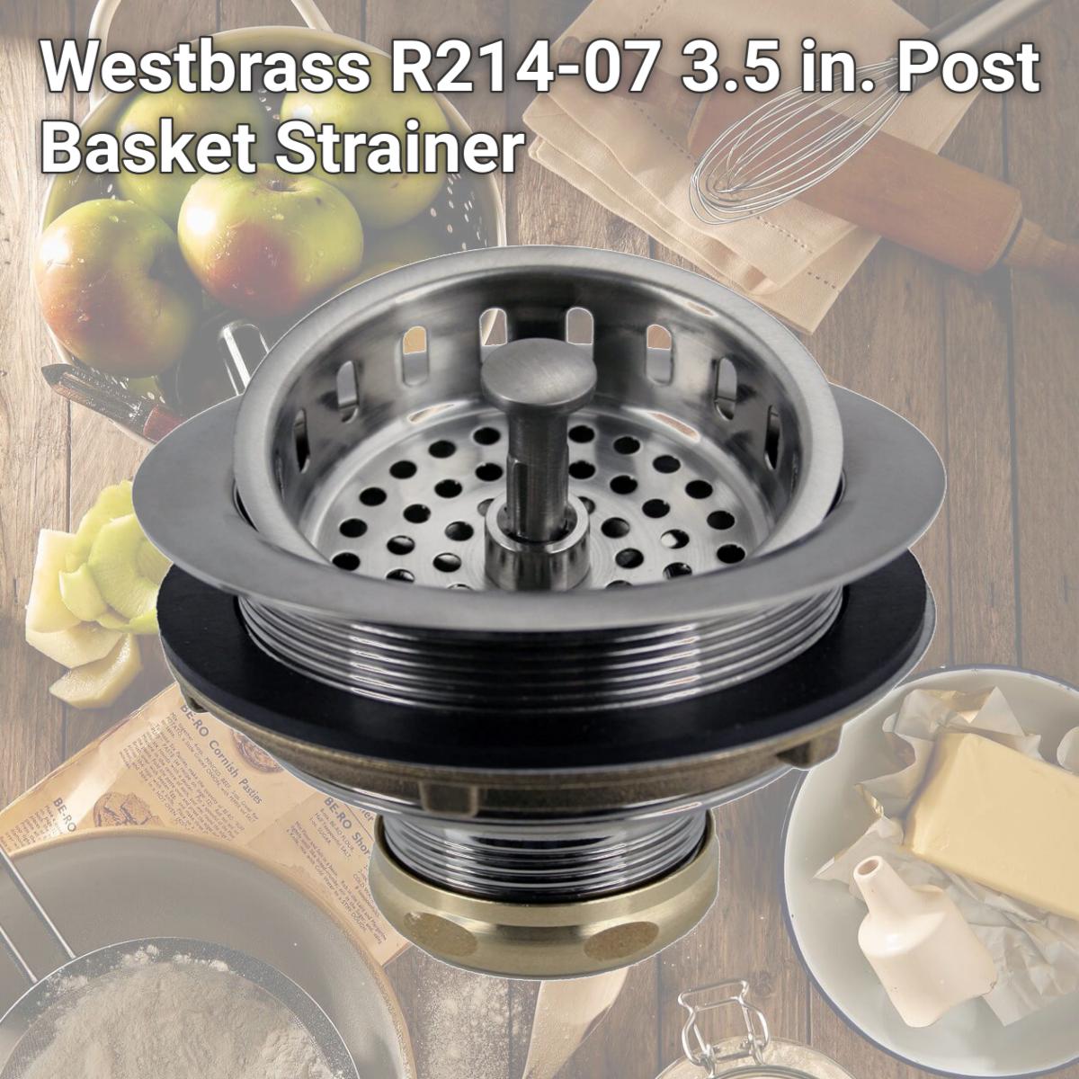 Picture of Westbrass R214-07 3.5 in. Post Basket Strainer