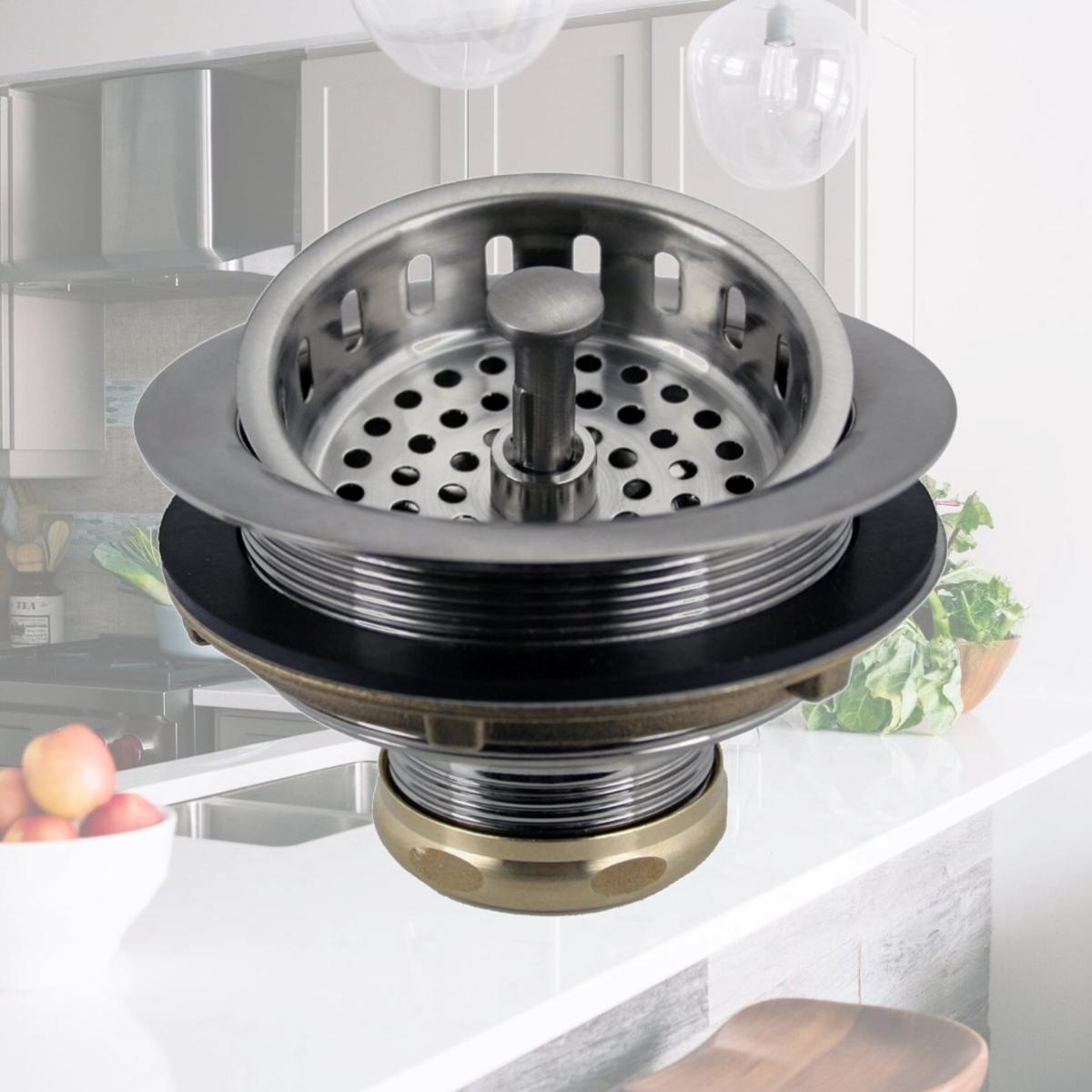Picture of Westbrass R214-07 3.5 in. Post Basket Strainer