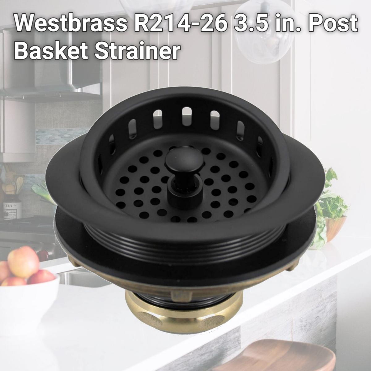 Picture of Westbrass R214-26 3.5 in. Post Basket Strainer