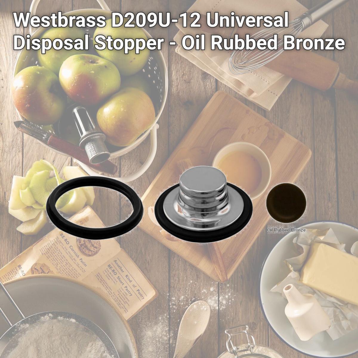 Picture of Westbrass D209U-12 Universal Disposal Stopper - Oil Rubbed Bronze
