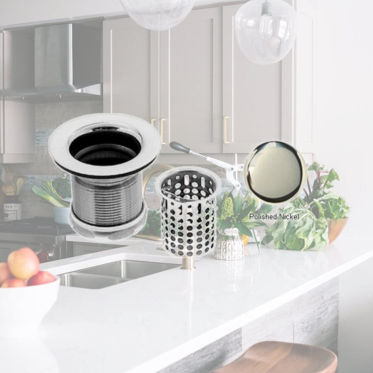 Picture of Westbrass D218-05 Junior Basket Strainer - Polished Nickel