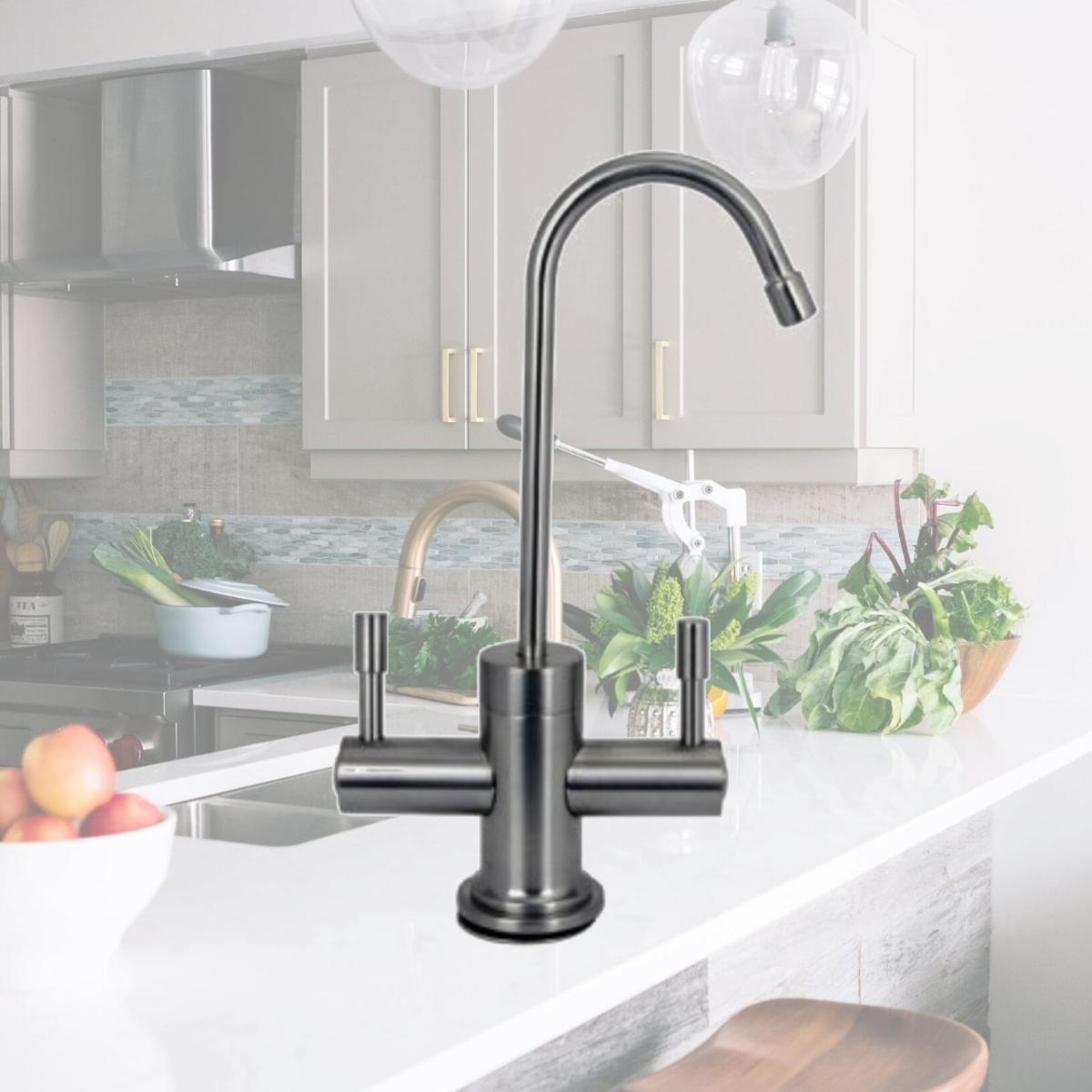 Picture of Westbrass D2051-NL-07 Contemporary Hot & Cold Water Dispenser, Satin Nickel