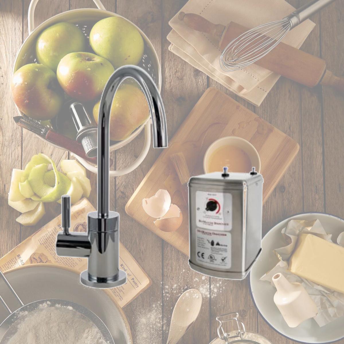 Picture of Westbrass D2041-NL-05 Contemporary Hot Water Dispenser, Polished Nickel
