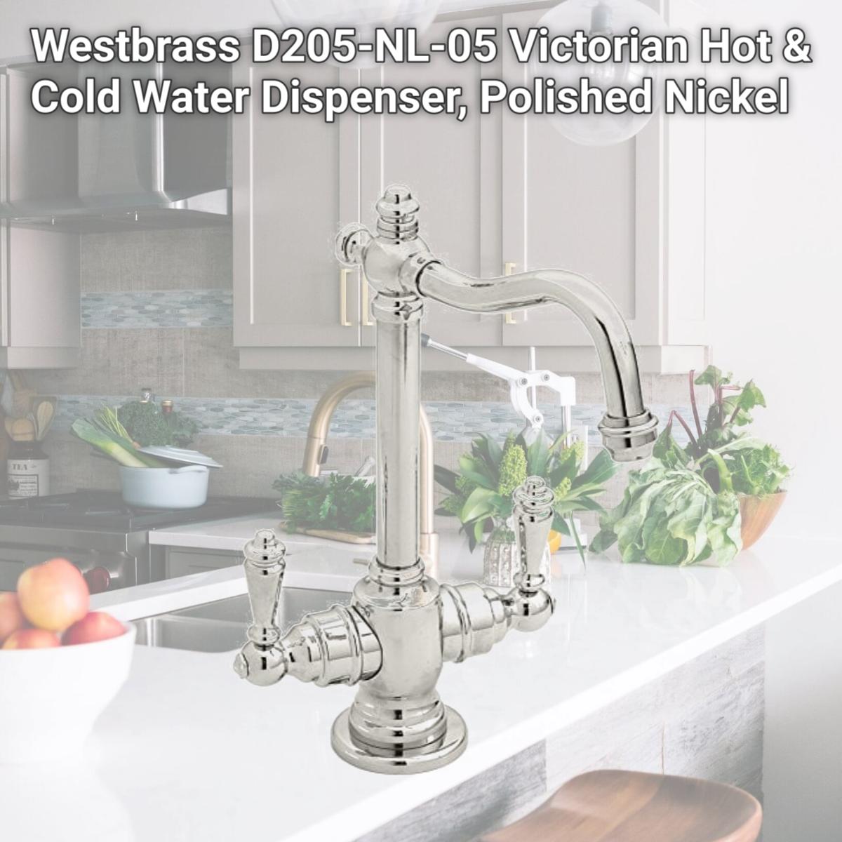 Picture of Westbrass D205-NL-05 Victorian Hot & Cold Water Dispenser, Polished Nickel