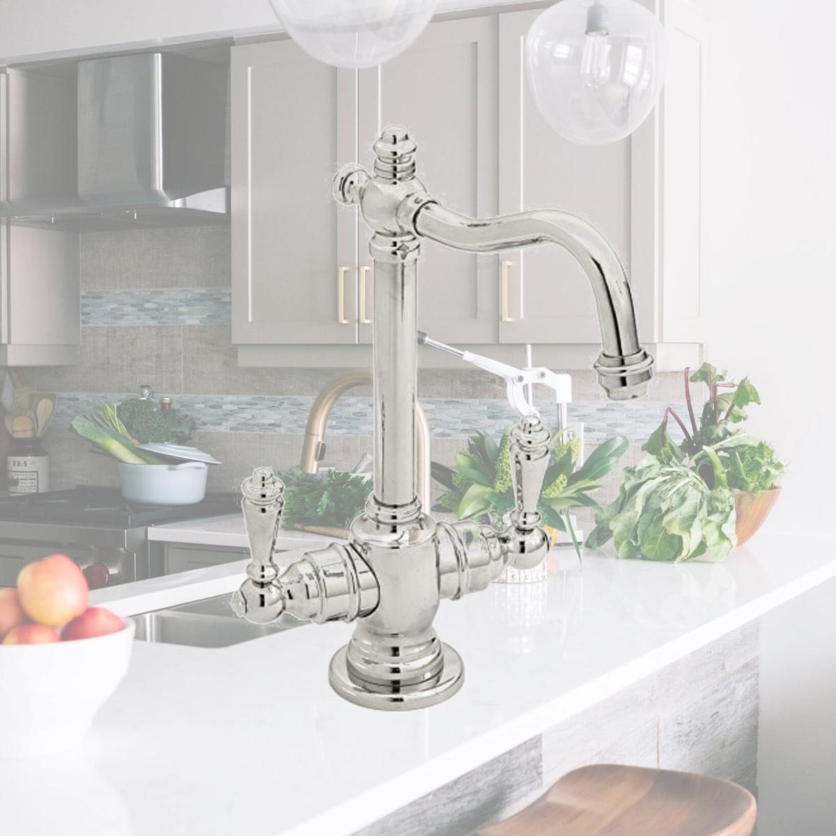 Picture of Westbrass D205-NL-05 Victorian Hot & Cold Water Dispenser, Polished Nickel