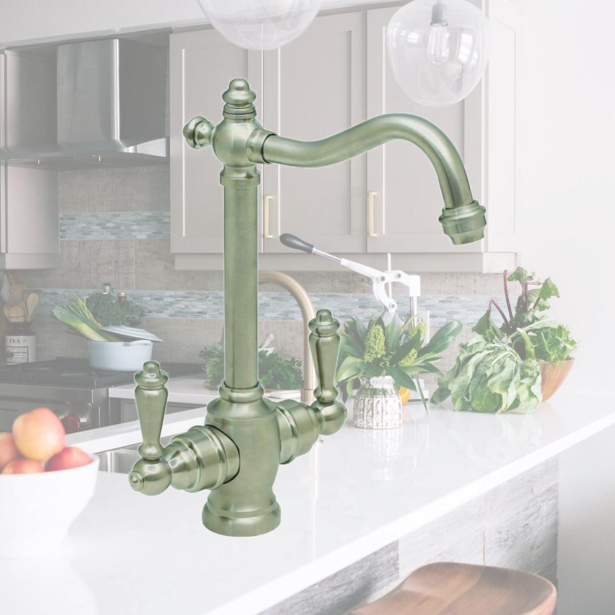 Picture of Westbrass D205-NL-07 Victorian Hot & Cold Water Dispenser, Satin Nickel