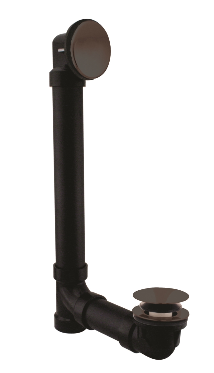 493144h-12 Illusionary 12 & 4 In. Schedule 40 Abs Bath Waste & Overflow With Tip-toe Bath Drain In Oil Rubbed Bronze