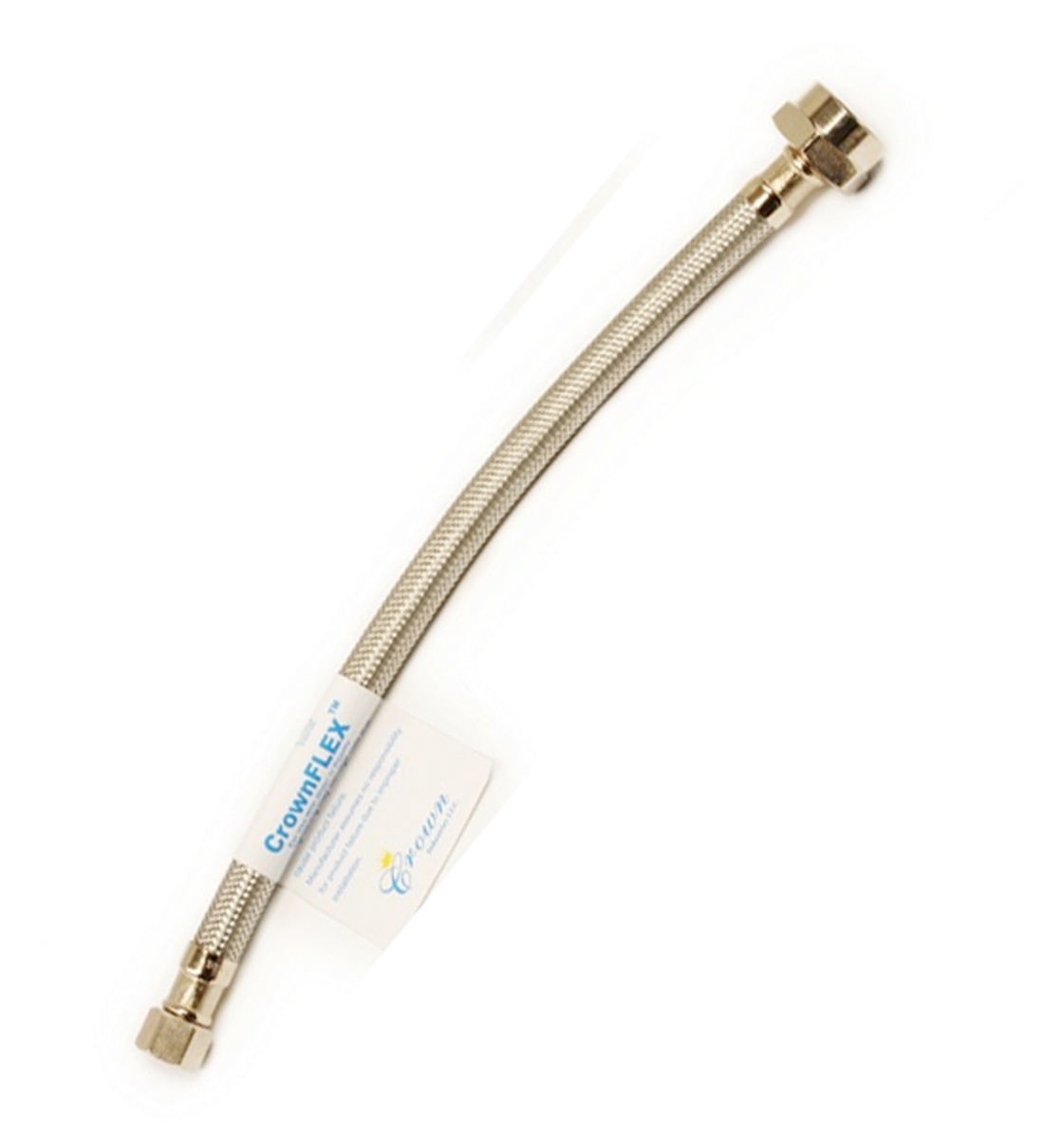 T1638b 0.38 X 16 In. Stainless Steel Toilet Supply Line With Brass Ballcock Nut - 163-30116b
