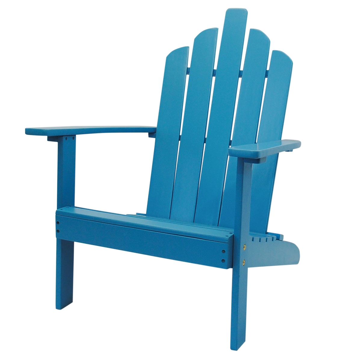 2003071 Outdoor Patio Wood Adirondack Chair, Turquoise