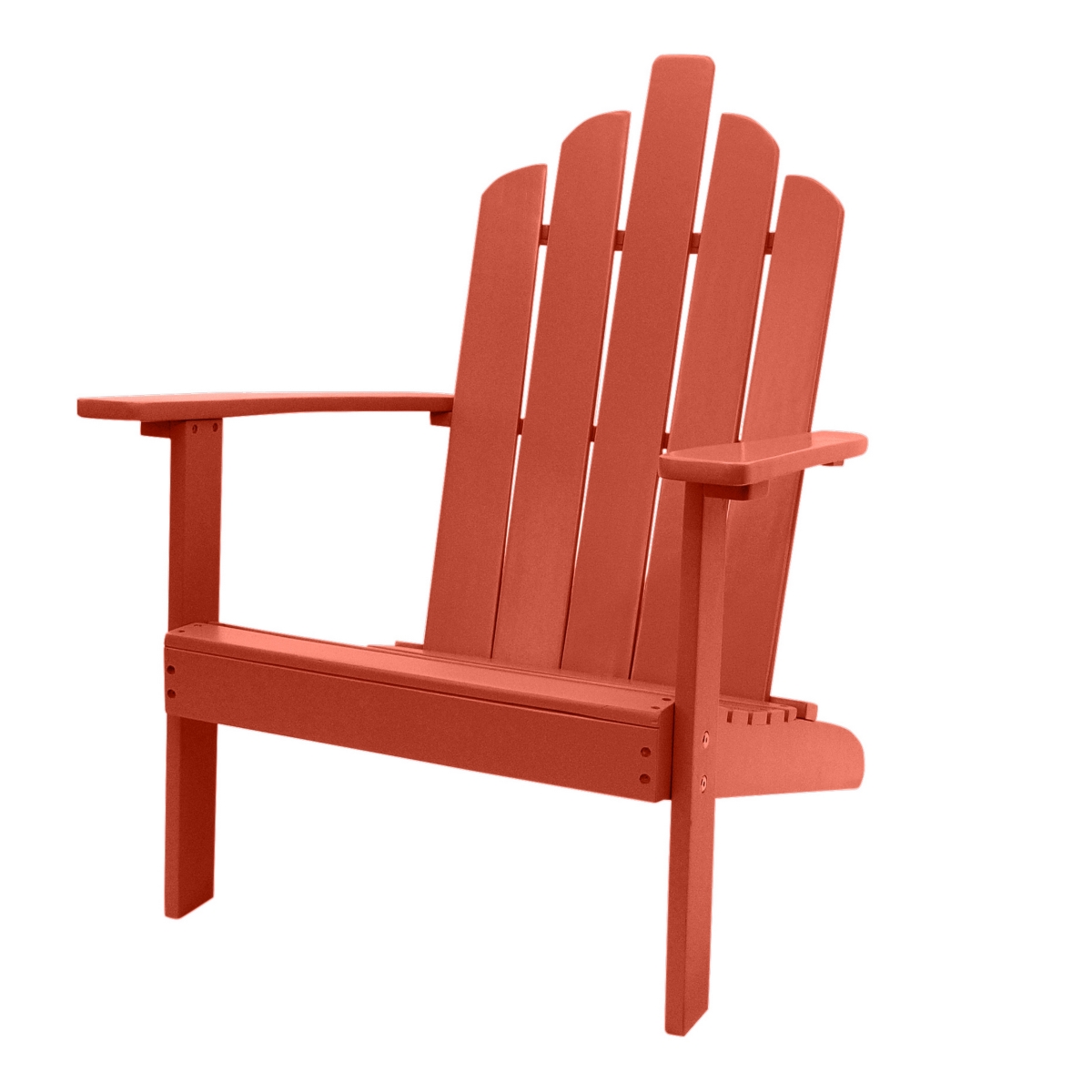 2003031 Outdoor Patio Wood Adirondack Chair, Red