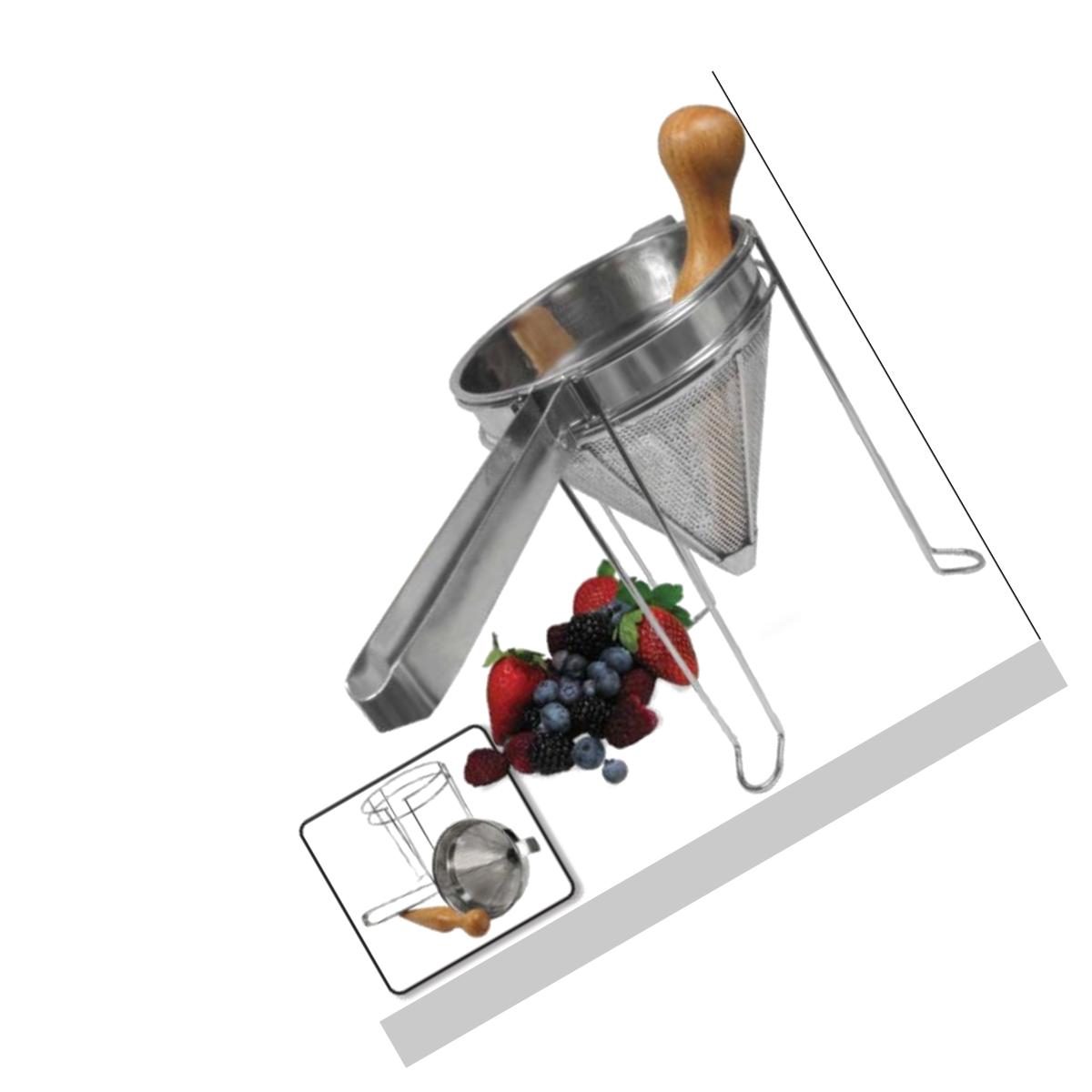 Picture of Weston 83-3030-W Stainless Steel Cone Strainer & Pestle Set